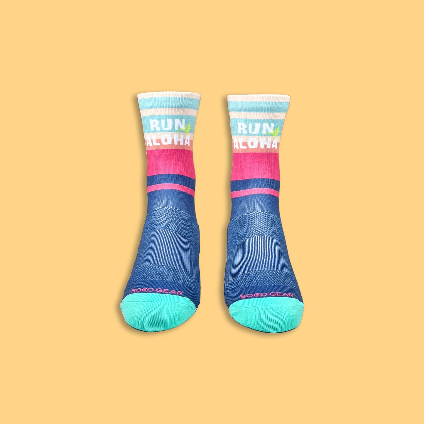 Colorful Crew Running Socks
