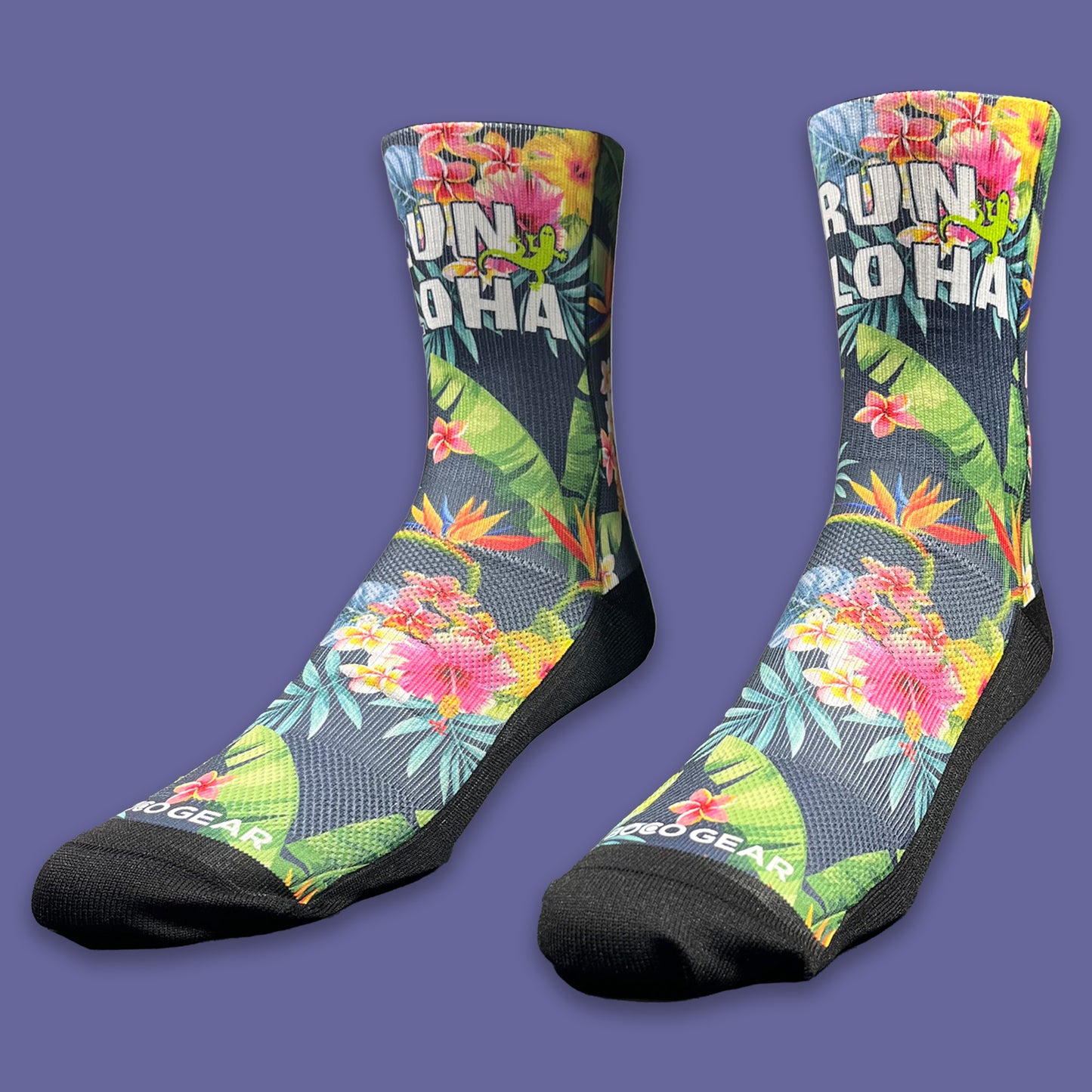 Colorful Crew Running Socks