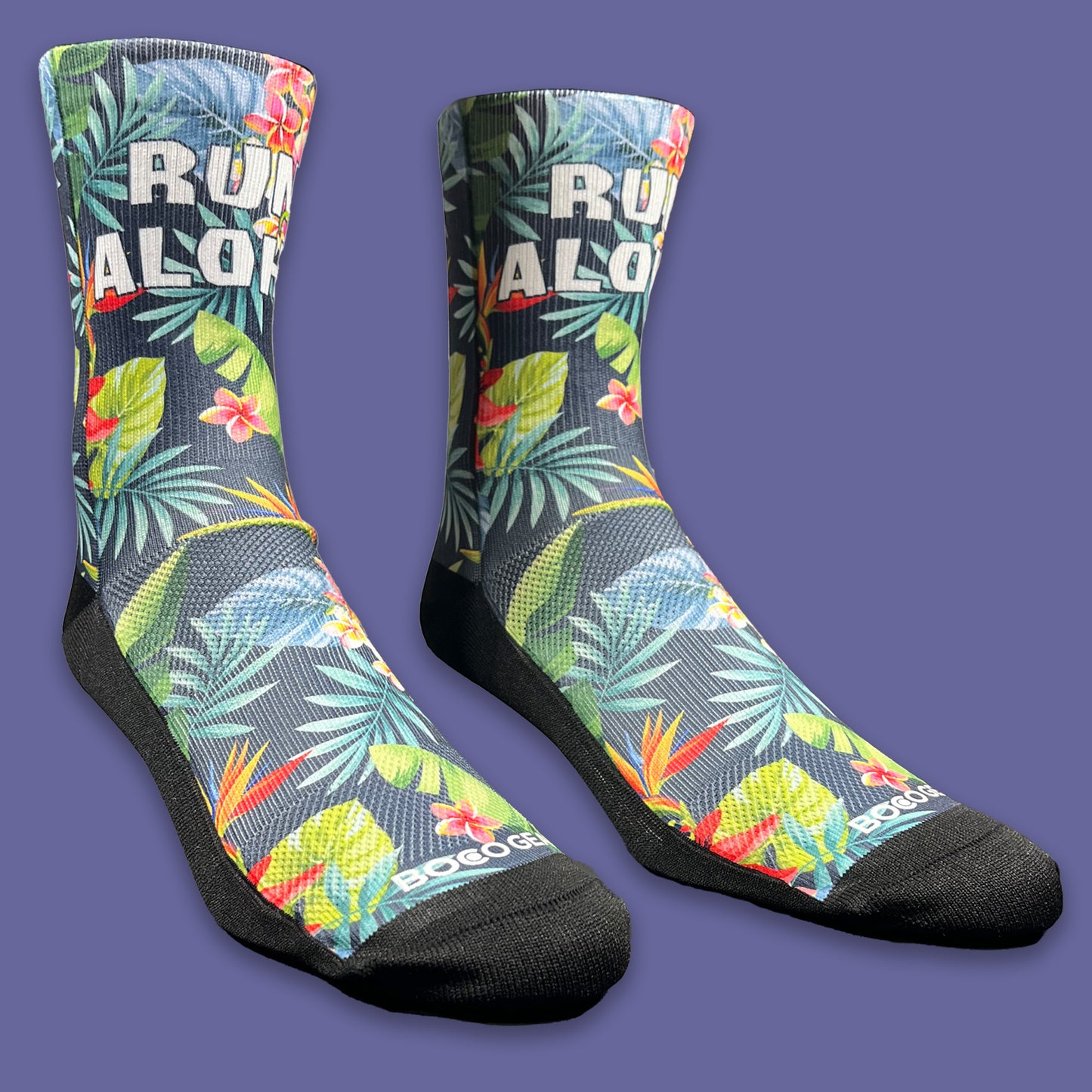 Colorful Crew Running Socks