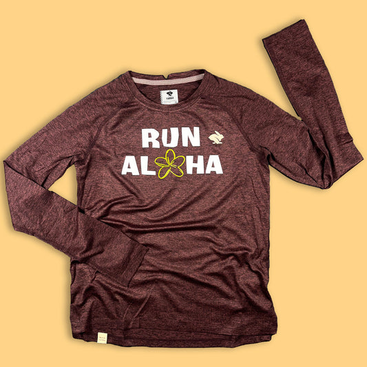 Women's EZ Tee - Long Sleeve - Run Aloha