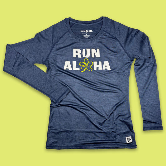 Women's LuxDry Tee - Long Sleeve - Run Aloha