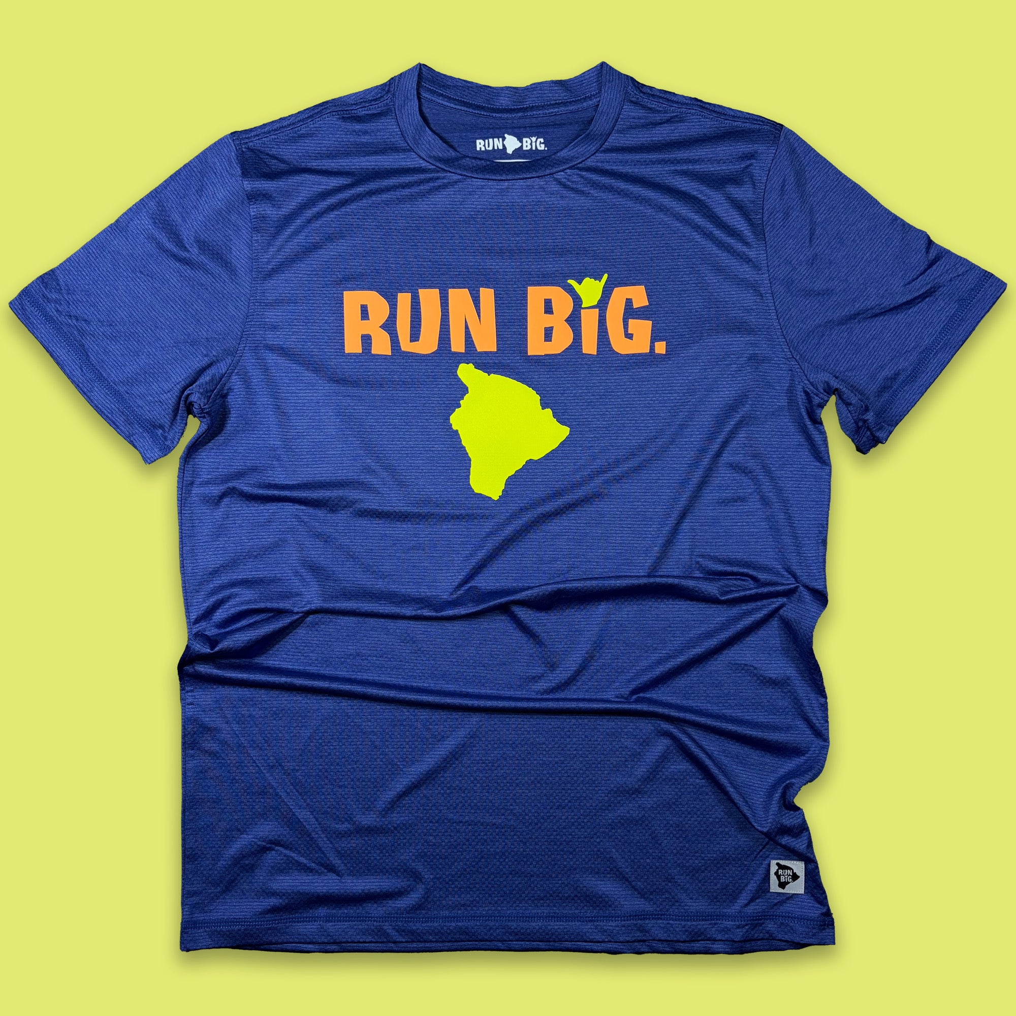 Men's LuxDry Tee - Run Big – Big Island Running Company