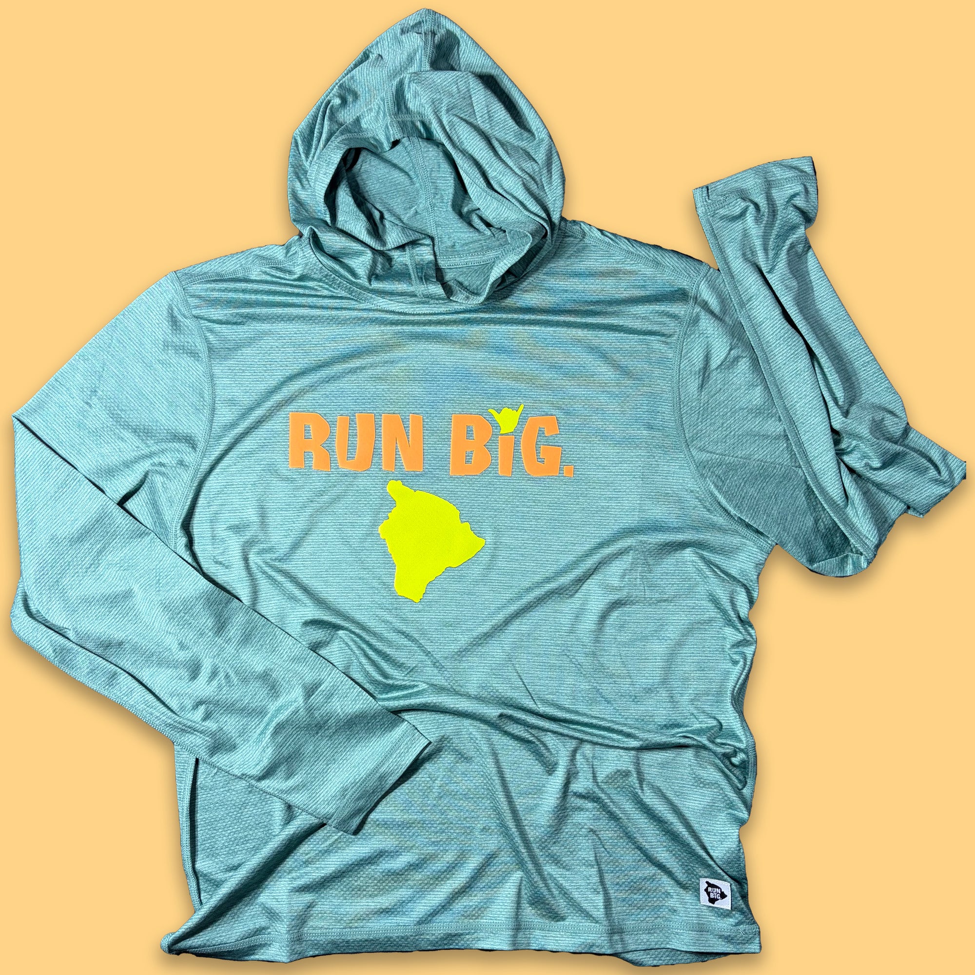 Men's LuxDry Sun Hoodie - Run Big – Big Island Running Company