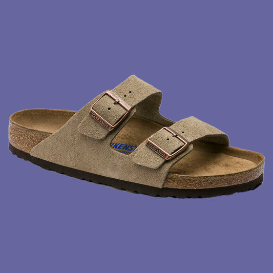 Women's Arizona Supportive Sandals - Suede Leather - Soft Footbed