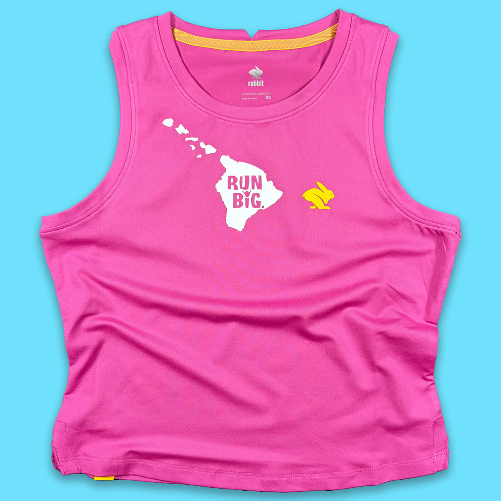 Women's EZ Crop Tank - Run Big – Big Island Running Company
