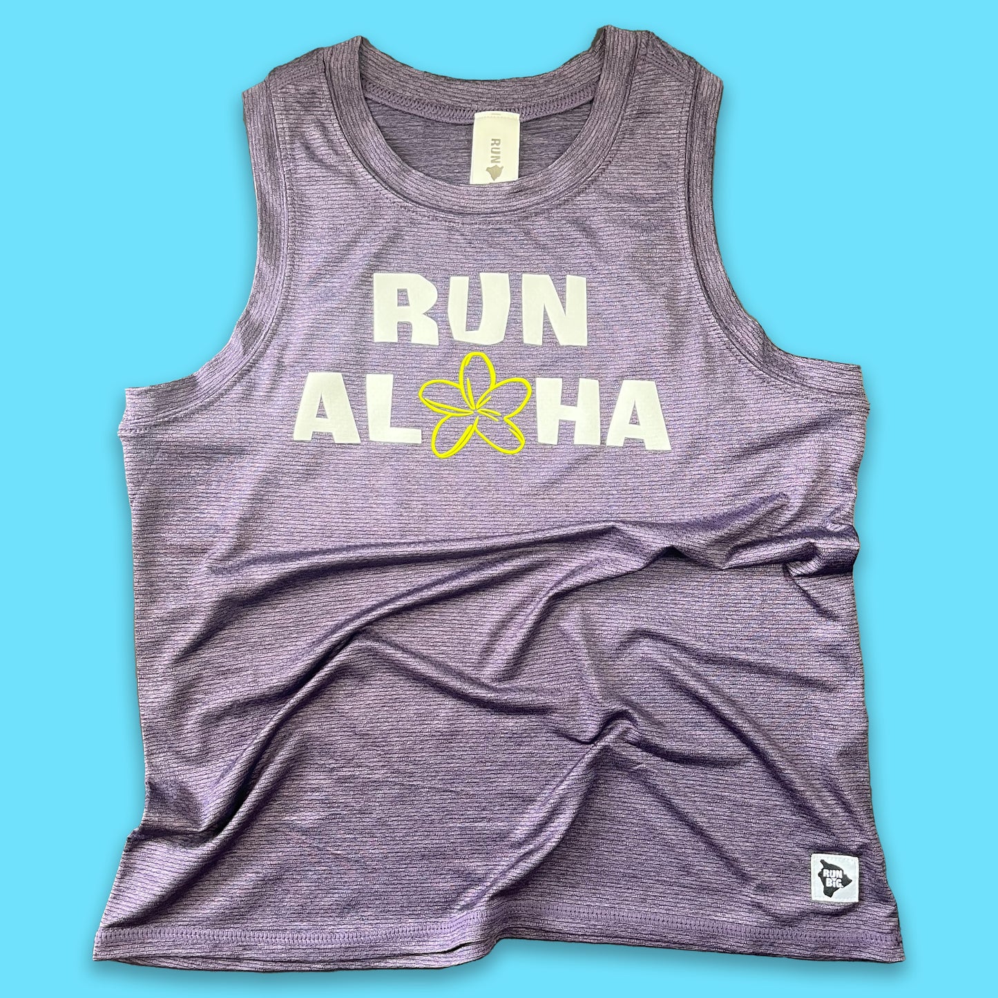Women's LuxDry High Neck Tank - Run Aloha