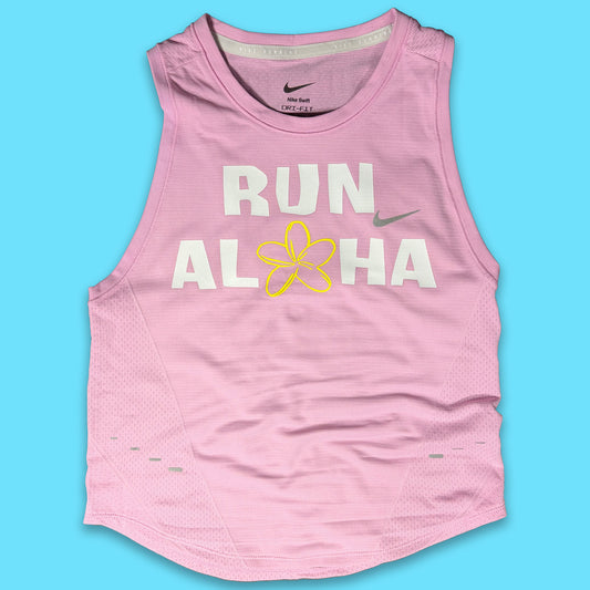 Women's Swift Cropped Tank - Run Aloha